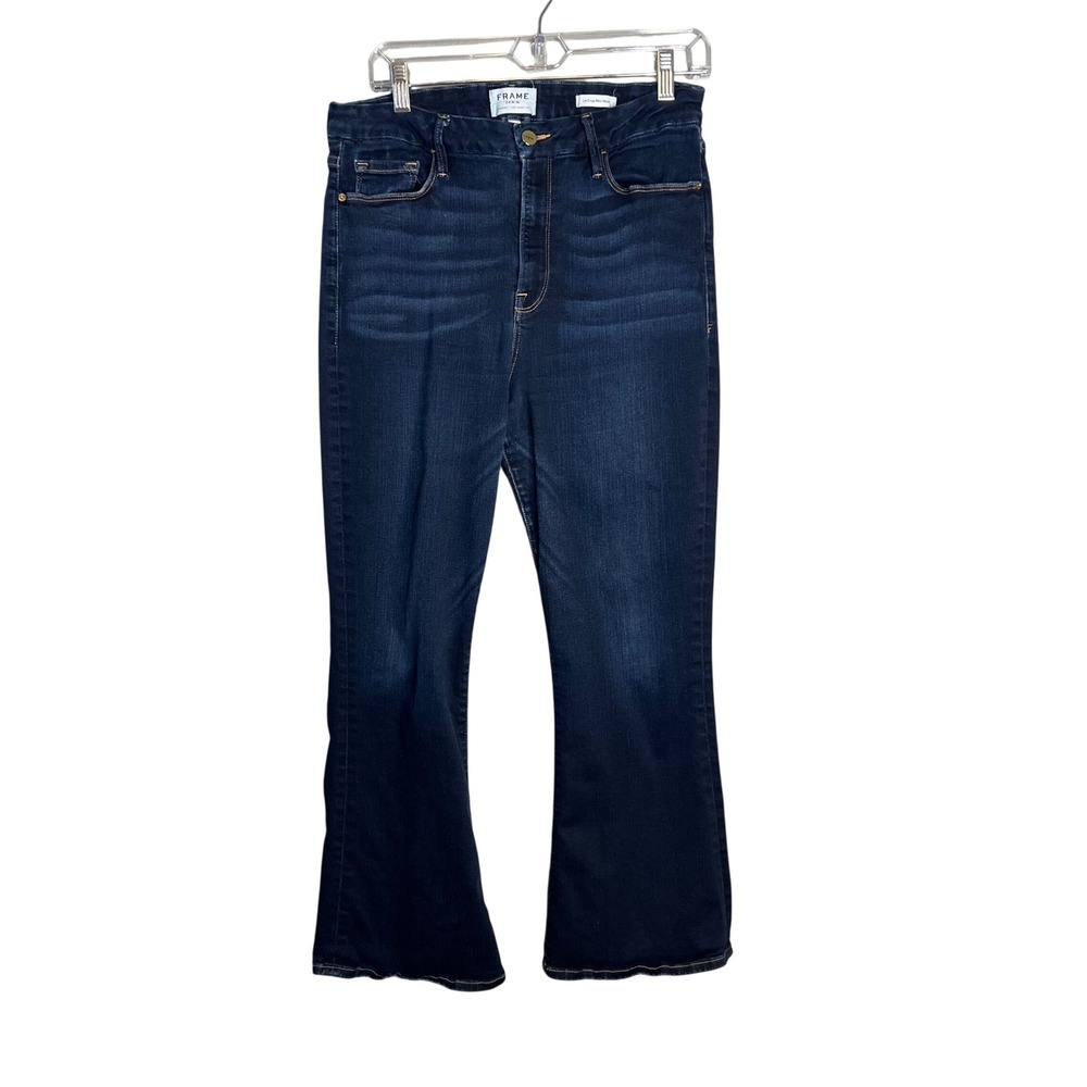 Frame Demim Le Crop Mini Boot Sz 34 Cabana High Rise Stretch Denim Everyday